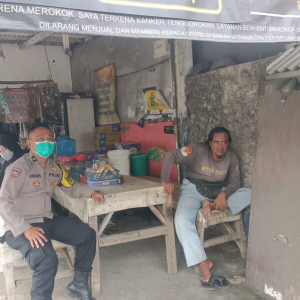 Bhabinkamtibmas Desa Sukanagara Sambangi Satpam PT Horn Ming, Jalin Silaturahmi dan Himbau Harkamtibmas