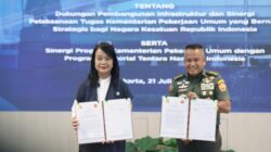 TNI dan Kementerian PU Teken Nota Kesepahaman Dukungan Pembangunan Infrastruktur