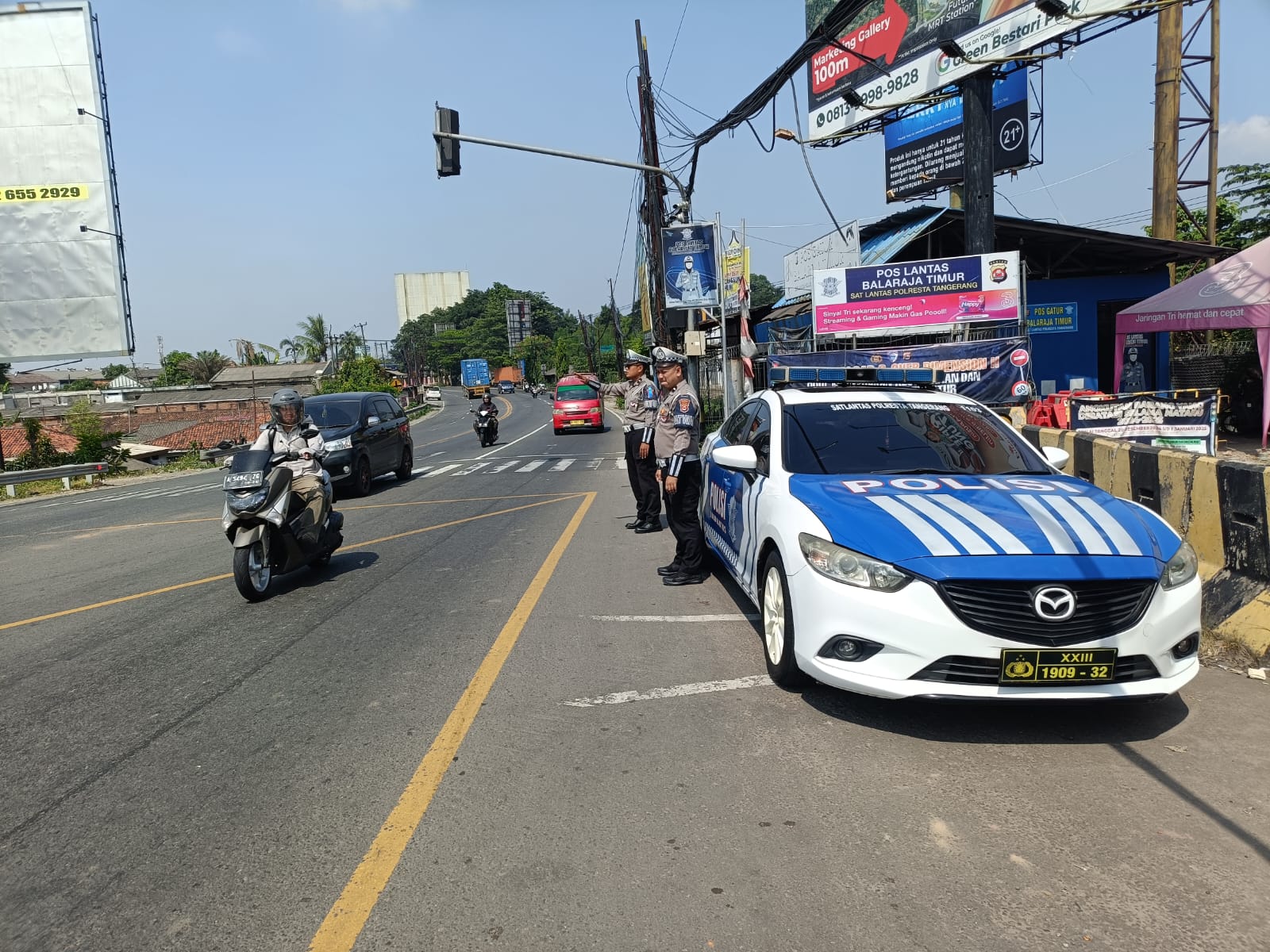 Main HP Saat Nyetir, Puluhan Orang Ditindak pada Operasi Patuh Maung Polresta Tangerang