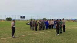 Kapolsek Kronjo Pimpin Apel Konsolidasi Pengamanan Turnamen Sepak Bola LINDA CUP 2025