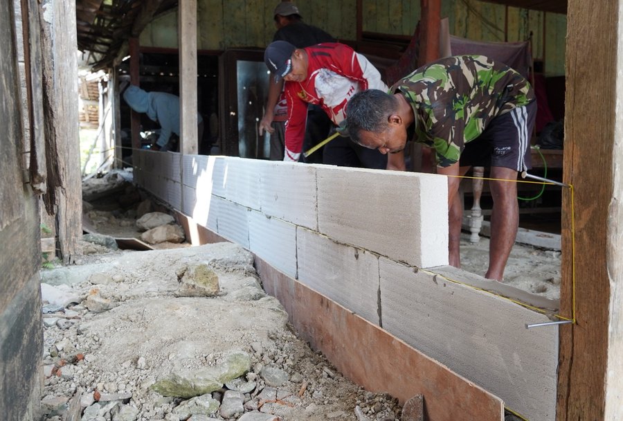 TMMD 125 Bojonegoro Realisasikan Peningkatan Kualitas Aladin Rutilahu