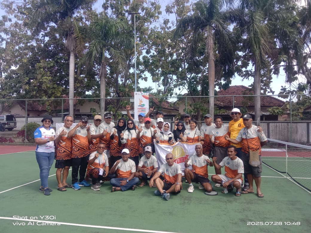 Tim Tenis Papua Barat Daya Tembus Final Fornas VIII NTB, Solid Meski Dana Terbatas