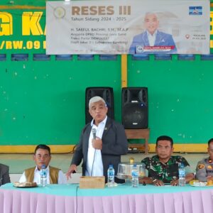 Reses III H. Saeful Bachri, SH. M.Ap. Anggota DPRD Provinsi Jawa Barat F. Partai Demokrat Dapil Jabar II Kab. Bandung, Kampung Budaya Desa Wangisagara Kec. Majalaya Kab. Bandung, Rabu, 23 Juli 2025