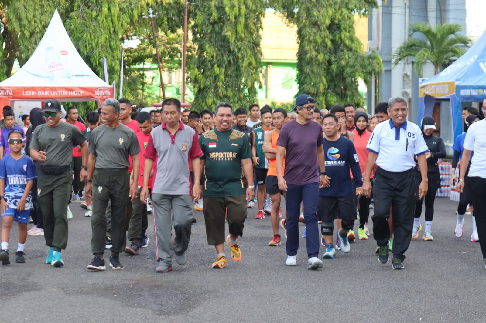 Jelang Peringatan Hari Bhakti Ke-78 TNI AU, Lanud Sultan Hasanuddin Bersama Pemda Kabupaten Pinrang Gelar Fun Run