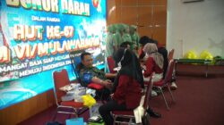 Rayakan HUT Kodam, Kodim 0906/Kkr gelar Pengobatan Gratis Dan Donor Darah