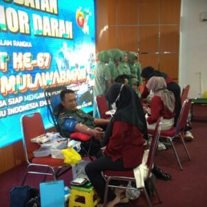 Rayakan HUT Kodam, Kodim 0906/Kkr gelar Pengobatan Gratis  Dan Donor Darah
