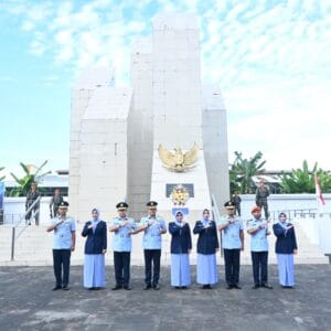 Danlanud Sultan Hasanuddin Pimpin Upacara Ziarah Peringatan Ke-78 TNI AU