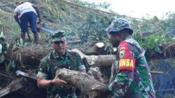 BPBD Kota Sorong dan Kodim 1802 Tanggap Darurat Longsor, Tiga Rumah Tertimbun