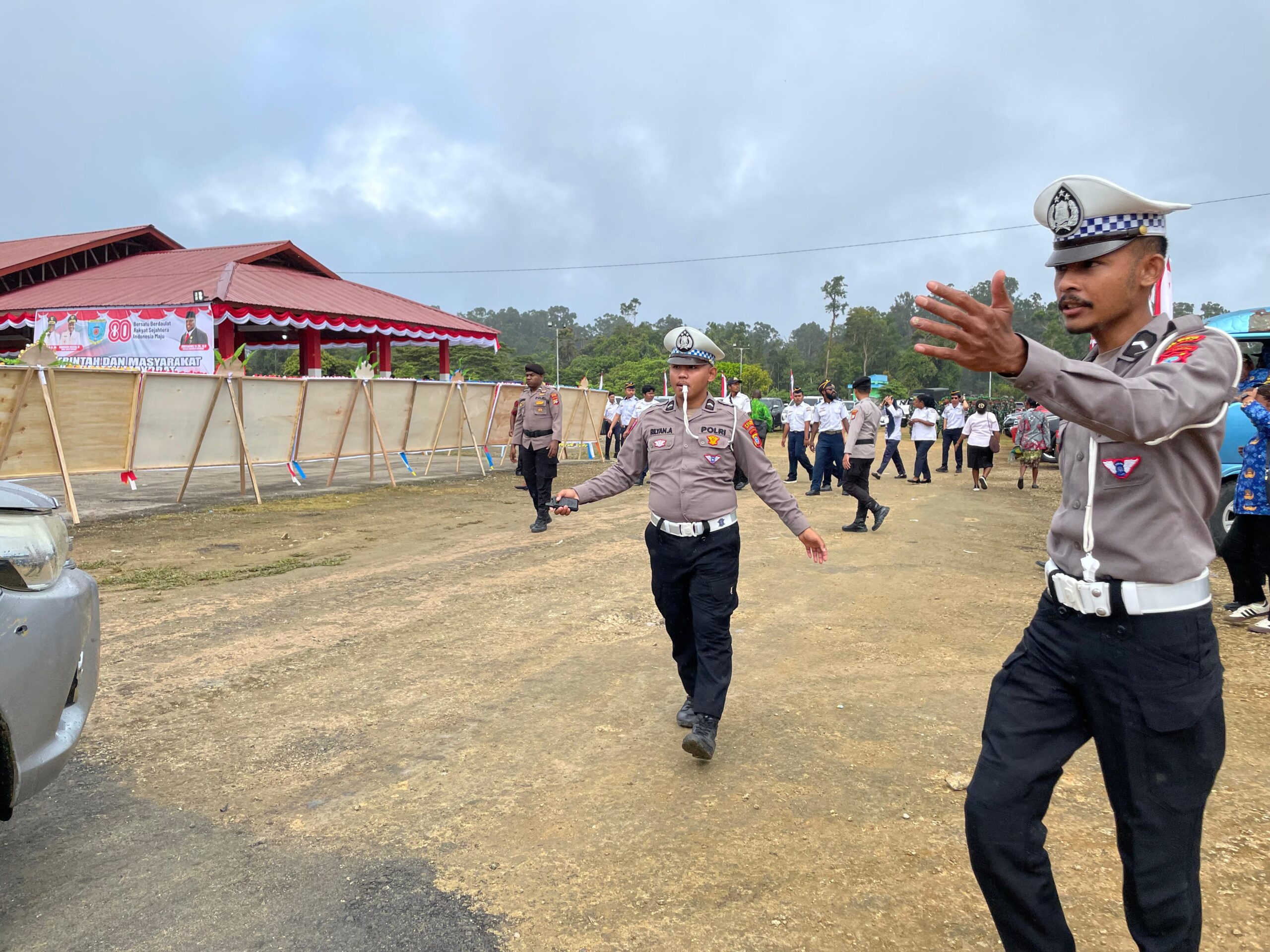 Polres Maybrat Laksanakan Pengamanan Perayaan HUT RI ke-80 di Kabupaten Maybrat