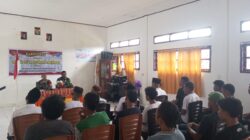 Satgas TMMD Kodim 1506/Namlea Melaksanakan Kegiatan Sosialisasi Tentang Keamanan dan Ketertiban Masyarakat (Kamtibmas) di Desa Hote