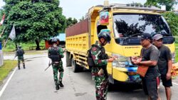 Ciptakan Rasa Aman, Satgas Pamtas  Yonif 410/Alugoro Laksanakan Sweeping Jalur Lintas Perbatasan