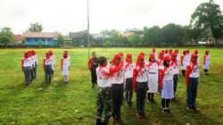 Latih Kedisiplinan dan Keterampilan, Babinsa Matangkan Persiapan Paskibra Kecamatan Muara Muntai