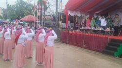 Danramil 05/MJ Bersama Forkopimcam Semangati Peserta Gerak Jalan Indah dalam Rangka HUT RI ke-80