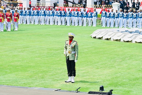 Panglima TNI Hadiri Upacara Peringatan Detik-Detik Proklamasi HUT Ke-80 RI di Istana Merdeka