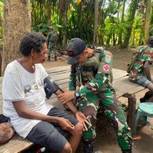 Rawabiru Tersenyum, TNI Peduli