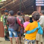 Satgas Yonif 312/KH Gelar Posyandu dan Layanan Kesehatan di Kampung Yanggandur