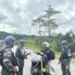Satgas Pamtas RI-PNG Kewilayahan Yonif 410/Alugoro Gelar Pemeriksaan di Jalan Trans Papua