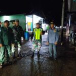 Babinsa Koramil Tabang Patroli Siskamling Bersama Warga Cegah Gangguan Kamtibmas