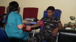 Wujud Kepedulian Sosial, Kodaeral XIV Turut Serta Donor Darah UT Sorong