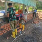 Satgas TMMD ke-126 Kodim 1810/Tambrauw Lanjutkan Pembangunan Gereja Advent di Kampung Babak, Wujud Nyata Kemanunggalan TNI dan Rakyat