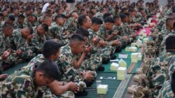 Penuh Khidmat Prajurit Yonif 2 Marinir Ikuti Doa Lintas Agama Jelang HUT Korps Marinir ke-80
