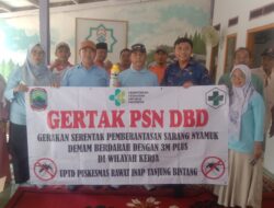 Wakornas TRCPPA Apresiasi Kerja Keras Camat, Kepala Desa Serdang, UPT Puskesmas Kecamatan Tanjung bintang bersama RSI Optimalisasi Pencegahan DBD