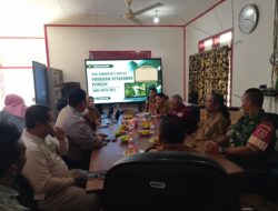 Babinsa Hambau Hadiri Musdes Khusus Program Ketahanan Pangan