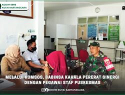 Melalui Komsos, Babinsa Kahala Pererat Sinergi dengan Pegawai Staf Puskesmas