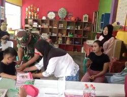 Babinsa Sukorejo Dampingi Kegiatan Percepatan Penanganan Stunting Di Posyandu Delima 3