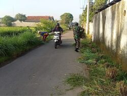 Ciptakan Lingkungan Bersih, Babinsa Bersama Masyarakat Laksanakan Karya Bhakti