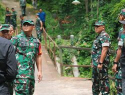 Danrem 081/DSJ kunjungi Lokasi Sasaran Pembangunan Jembatan Perintis Garuda Di Blitar