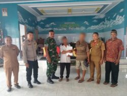 Babinsa Hadir Menyelesaikan Perselisihan Tapal Batas Secara Kekeluargaan
