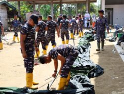 TNI AL Turup Tahun Dengan Mengelar Aksi Kemanusiaan di Bireuen Aceh