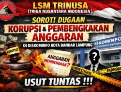*LSM Trinusa Soroti Dugaan Korupsi dan Pembengkakan Anggaran di Diskominfo Kota Bandar Lampung*