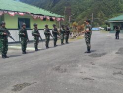 Perintah Presiden Program Pembuatan Jembatan Infrastruktur Pedesaan Danrem 173/PVB Kunjungi Kodim 1714/Puncak Jaya