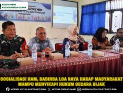 Sosialisasi HAM, Babinsa Loa Raya Harap Masyarakat Mampu Menyikapi Hukum Secara Bijak
