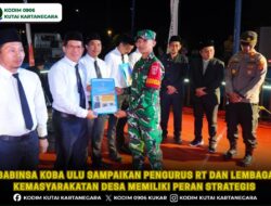Babinsa Koba Ulu Sampaikan Pengurus RT dan Lembaga Kemasyarakatan Desa Memiliki Peran Strategis