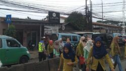 PECAK, Personel Lantas Polsek Cikupa Laksanakan Pengaturan Arus di Pertigaan Columbus