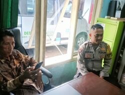 Bhabinkamtibmas Sambangi Sekretaris Desa Sukanagara, Perkuat Sinergi Harkamtibmas