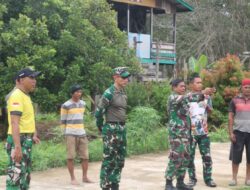 Dansatgas TMMD Wiltas Ke-127 Tinjau Lokasi TMAB dan MCK di Kampung Tering Lama