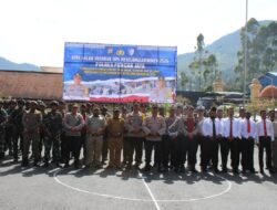 Kodim 1714/PJ Berpartisipasi Dalam Apel Gelar Pasukan Operasi Keselamatan Noken 2026 di Polres/PJ