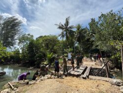 TMMD ke-127 Kodim 1804/Kaimana Genjot Pembangunan Jembatan Kampung Marsi