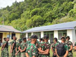 TNI Hadir Bersama Rakyat, Saat Apel Pengecekan Kesiapsiagaan di Lokasi TMMD ke-127