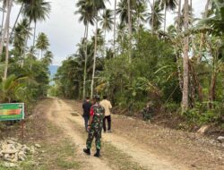 Dandim 1804/Kaimana Cek Langsung Pembukaan Jalan TMMD 127 di Kampung Marsi