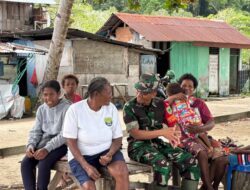 TMMD Ke-127, Dandim 1804/Kaimana Ajak Warga Kampung Namatota Jaga Kelestarian Alam dan Prioritaskan Pendidikan Anak