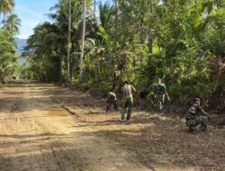 TMMD Ke-127 Hampir Rampung, Satgas Kodim 1804/Kaimana Tuntaskan dan Bersihkan Pembukaan Jalan di Kampung Marsi