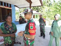 Tunjukkan Kepedulian, Dandim dan Persit Kunjungi Keluarga Berduka di Kampung Sisir