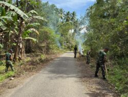 Penyemprotan Racun Rumput Percepat Pembukaan Akses Jalan Kampung Marsi