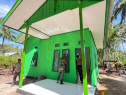 Satgas TMMD 127 Kodim 1804/Kaimana Bersihkan Rumah Warga di Kampung Sisir, Progres Pembangunan