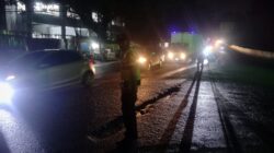 Polsek Cikupa Laksanakan Penyekatan Truk Sumbu Tiga di Kedaton